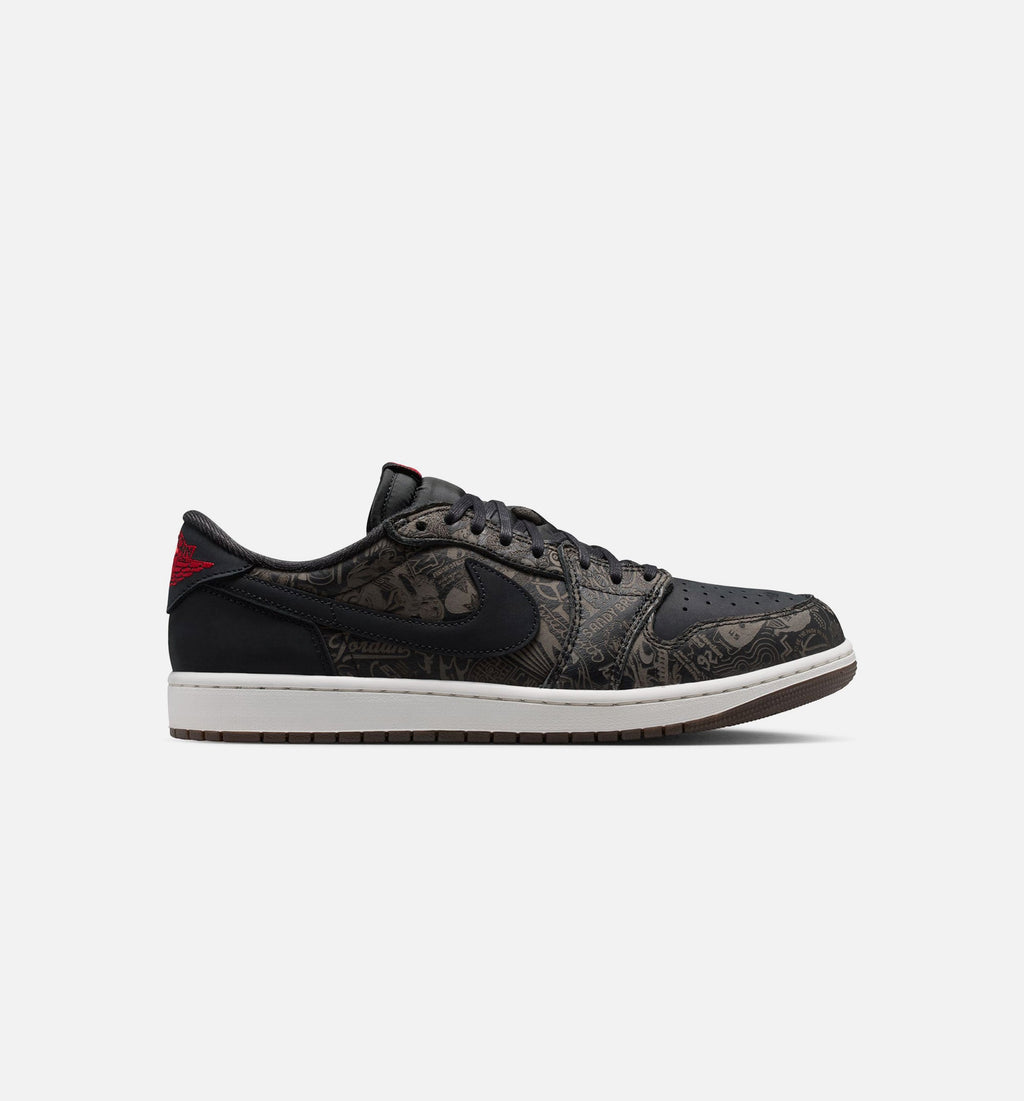 Air Jordan 1 Retro Low OG Laser Black And Varsity Red Mens Lifestyle Shoe - BlackVarsity RedSummit White Free Shipping