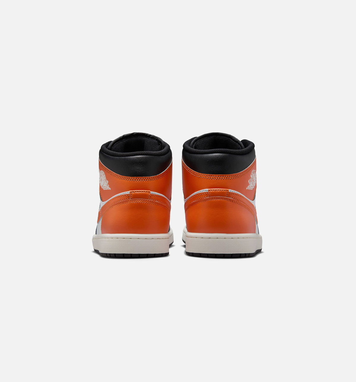Air Jordan 1 Mid Mens Lifestyle Shoe - StarfishWhiteSailBlack