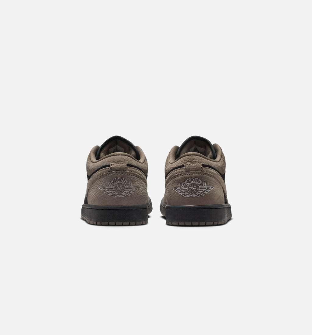 Air Jordan 1 Low SE Mens Lifestyle Shoe - BlackOlive GreyLight Wild Mango