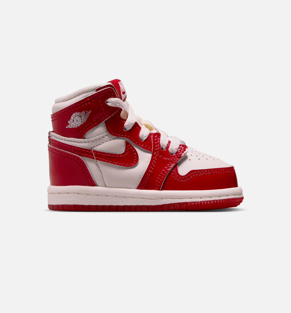 Air Jordan 1 Retro High OG Nails And Grails Infant Toddler Lifestyle Shoe - University RedMetallic Silver Free Shipping