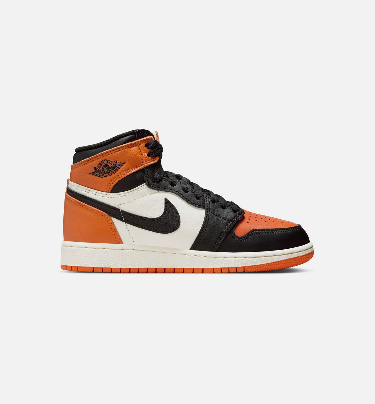 Air Jordan 1 Retro High OG Shattered Backboard Grade School Lifestyle Shoe - BlackBlackSailStarfish