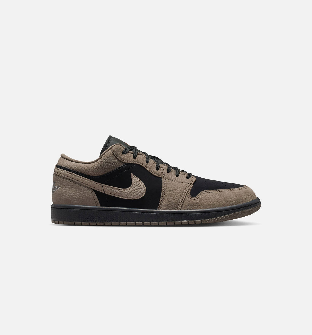 Air Jordan 1 Low SE Mens Lifestyle Shoe - BlackOlive GreyLight Wild Mango