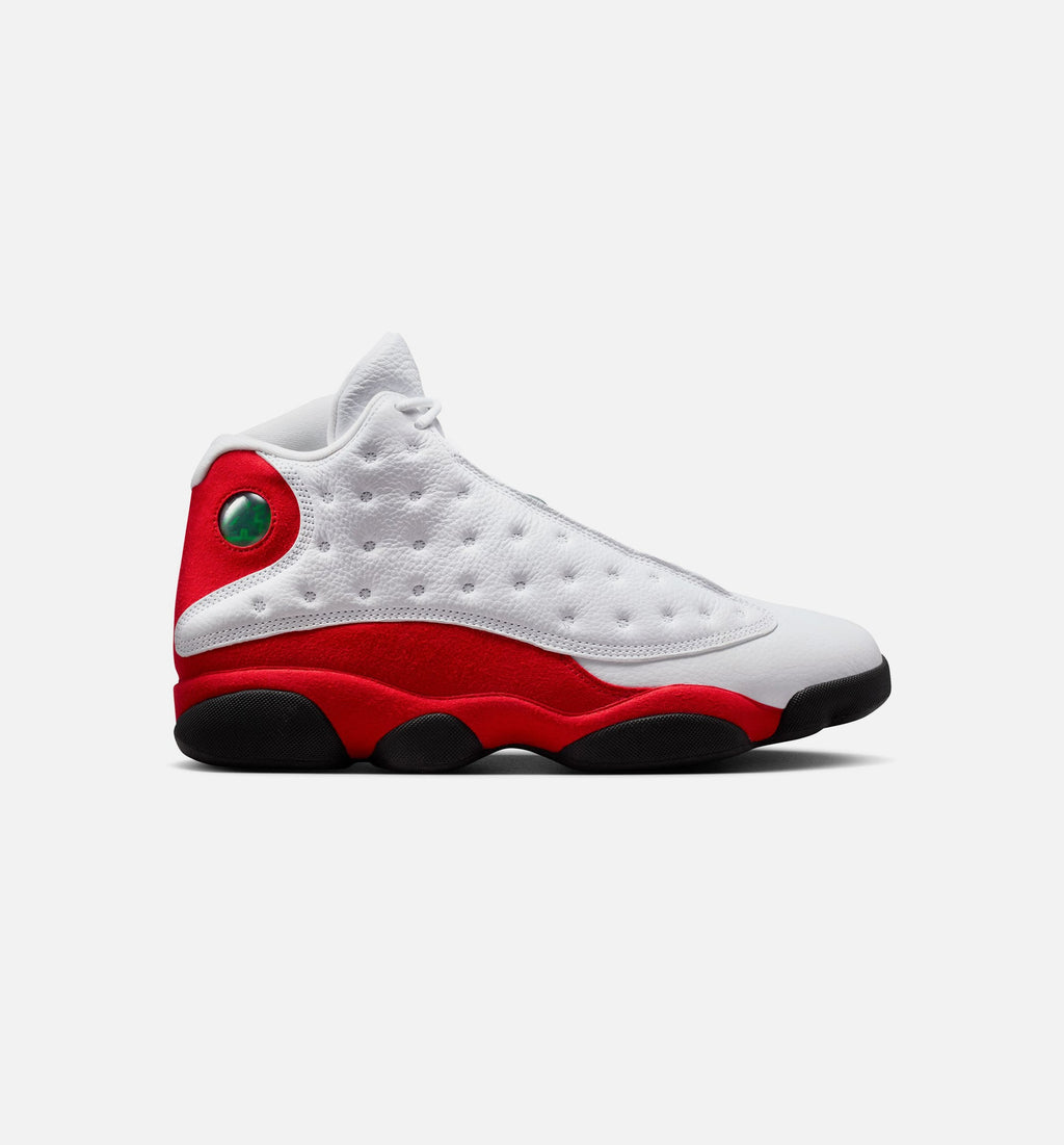 Air Jordan 13 Retro White And University Red Mens Lifestyle Shoe - WhiteBlackTrue Red