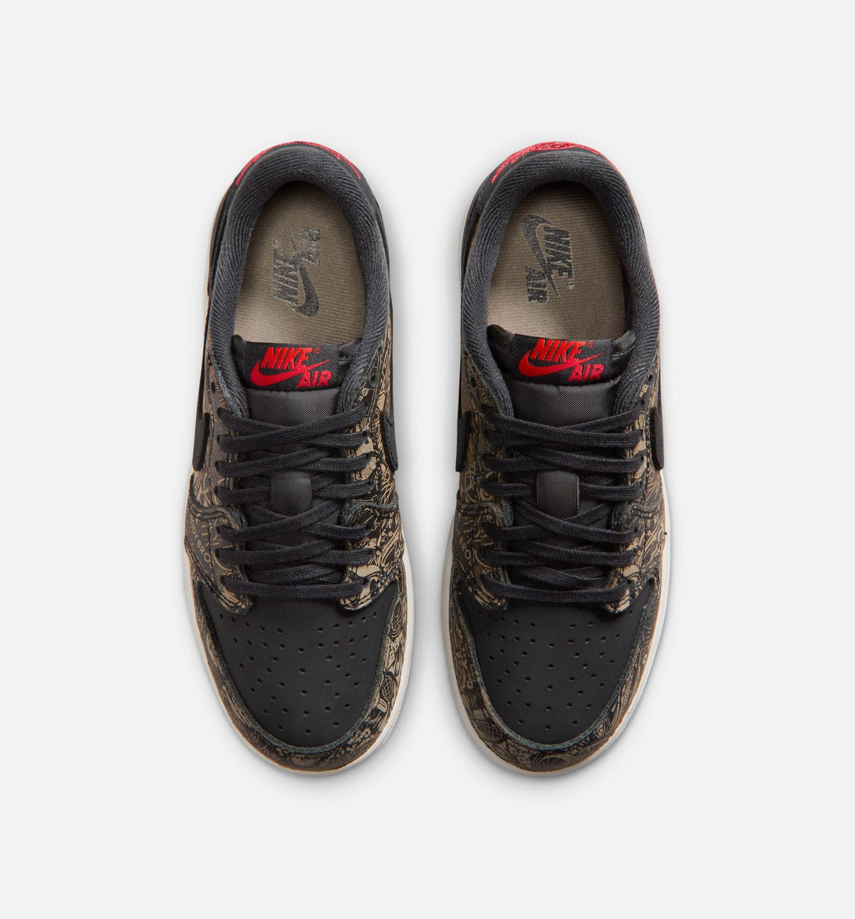 Air Jordan 1 Retro Low OG Laser Black And Varsity Red Grade School Lifestyle Shoe - BlackVarsity RedSummit White Free Shipping