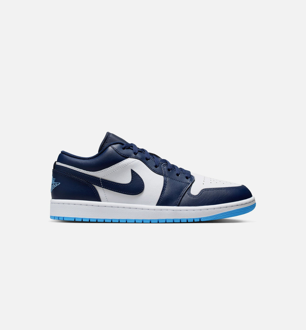 Air Jordan 1 Low Mens Lifestyle Shoe - Midnight NavyUniversity BlueWhite