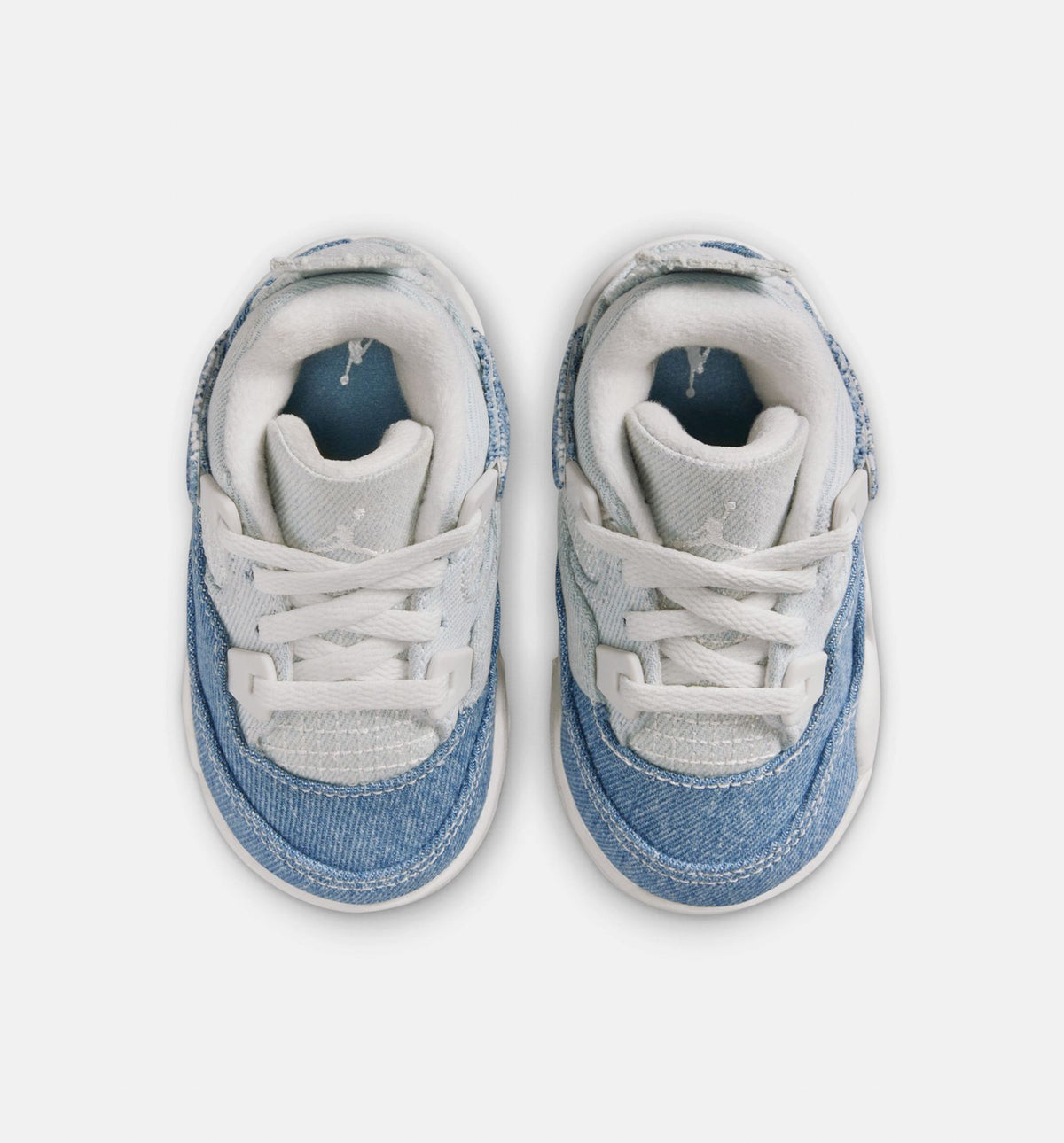 Air Jordan 4 Retro Worn Blue Infant Toddler Lifestyle Shoe - SailWorn BlueMetallic Gold