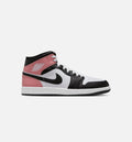 Air Jordan 1 Mid Mens Lifestyle Shoe - WhiteRust PinkBlack