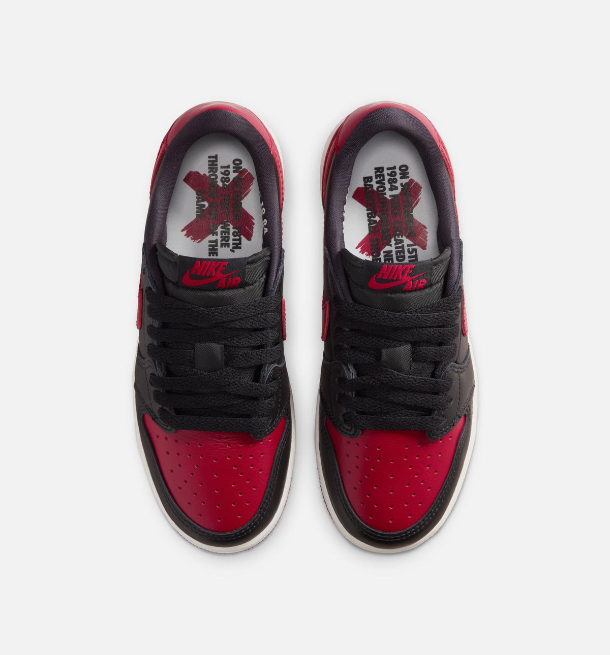 Air Jordan 1 Retro Low OG Banned Grade School Lifestyle Shoe - BlackBlackVarsity RedSummit White Free Shipping