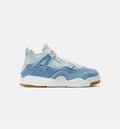 Air Jordan 4 Retro Worn Blue Preschool Lifestyle Shoe - SailWorn BlueMetallic Gold