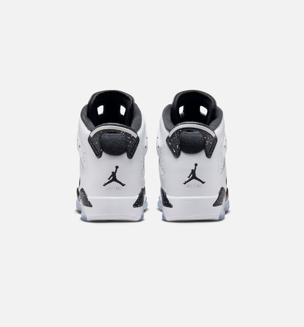 Air Jordan 6 Retro Black And White Grade School Lifestyle Shoe - BlackWhite Free Shipping