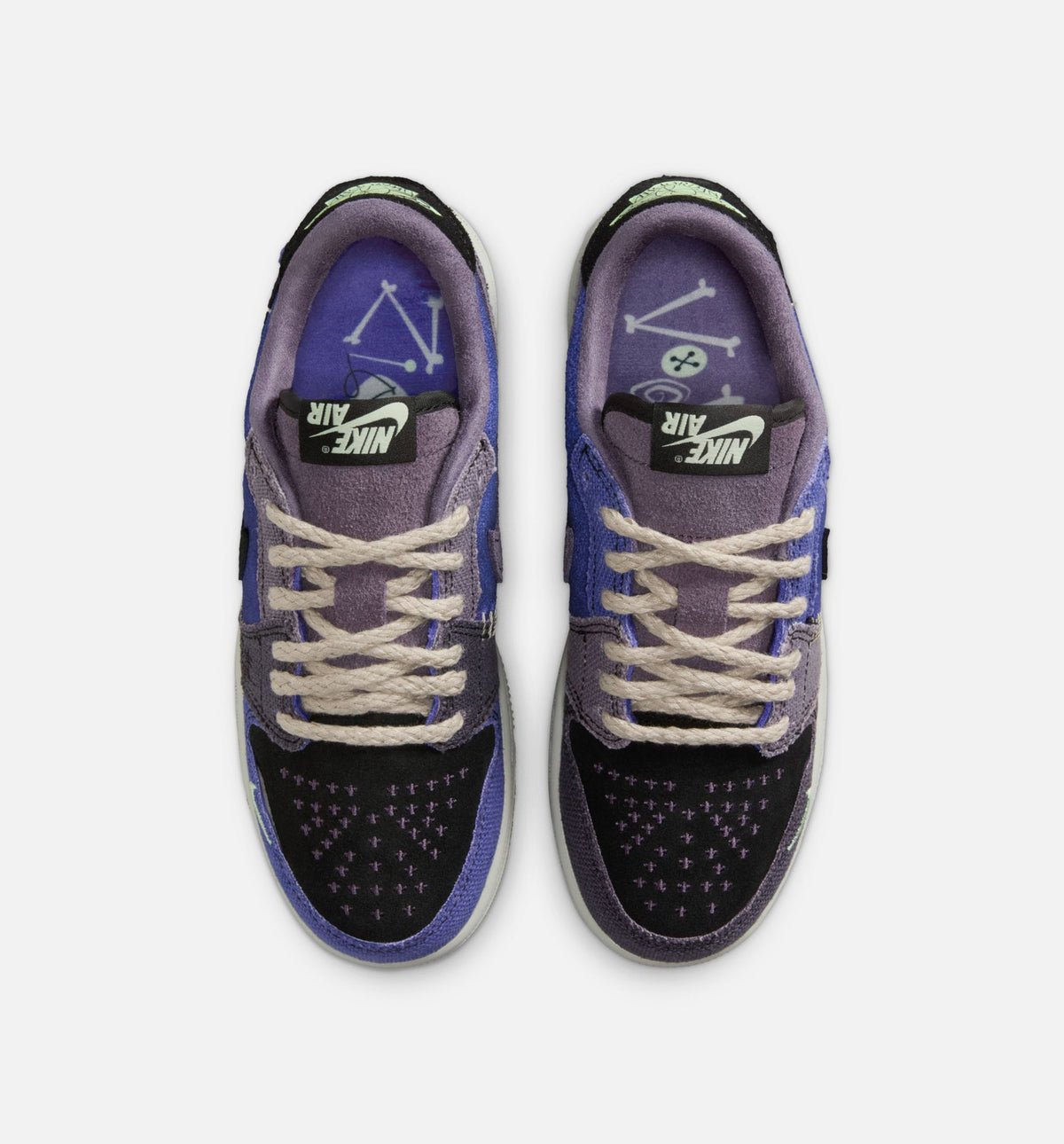 Air Jordan 1 Low OG Regency Purple and Dark Raisin Grade School Lifestyle Shoe - Regency PurpleVapor GreenBlackDark RaisinDaybreakLight Silver