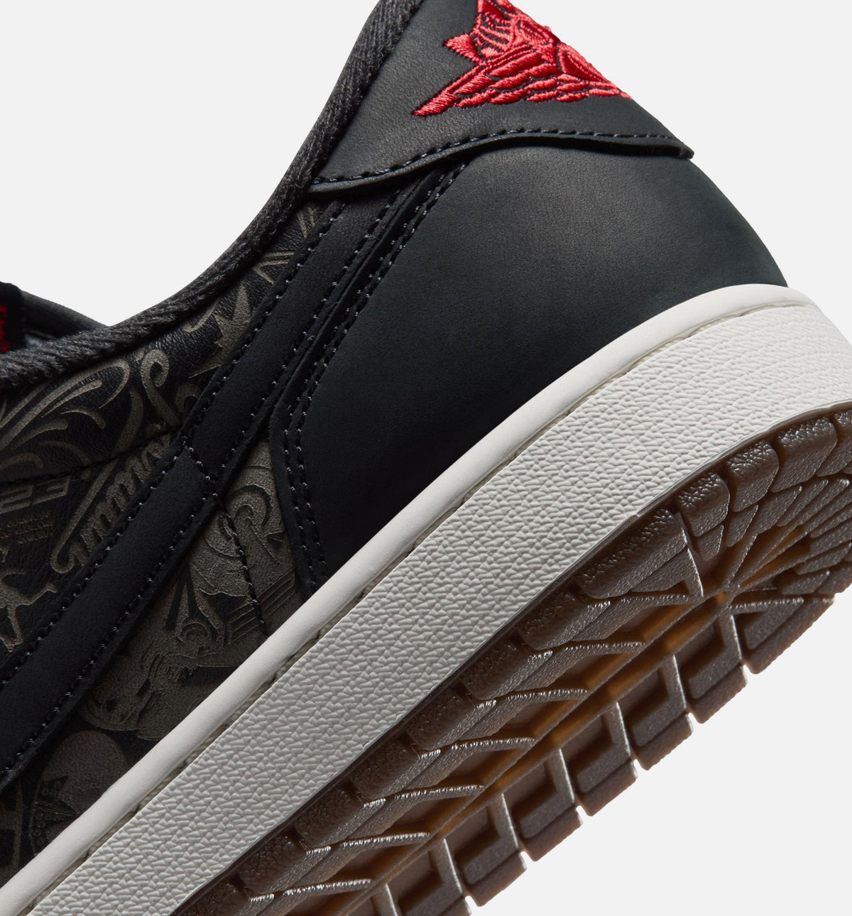 Air Jordan 1 Retro Low OG Laser Black And Varsity Red Mens Lifestyle Shoe - BlackVarsity RedSummit White Free Shipping