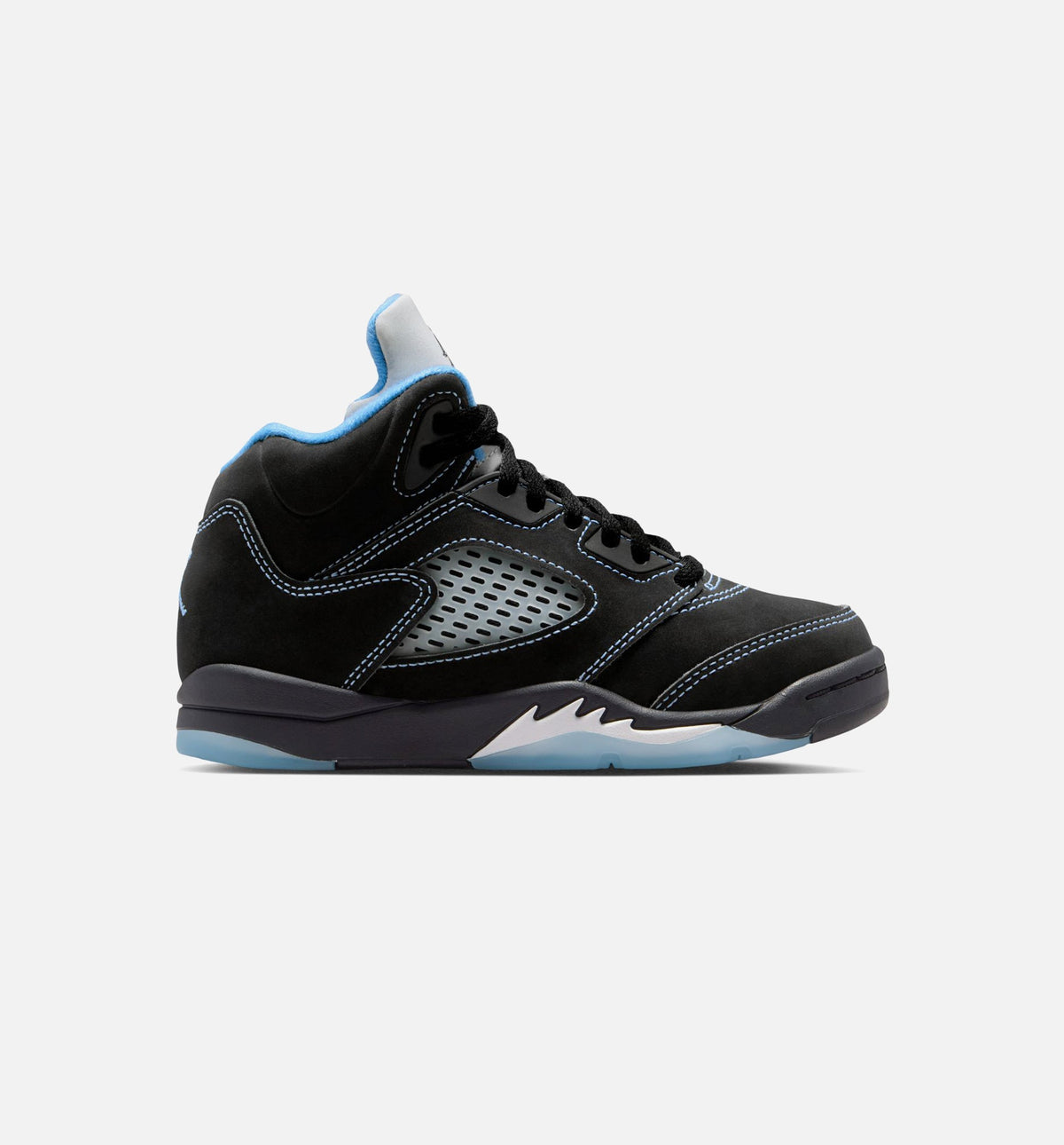 Air Jordan 5 Retro Black Carolina Preschool Lifestyle Shoe - BlackUniversity BlueWhite Free Shipping