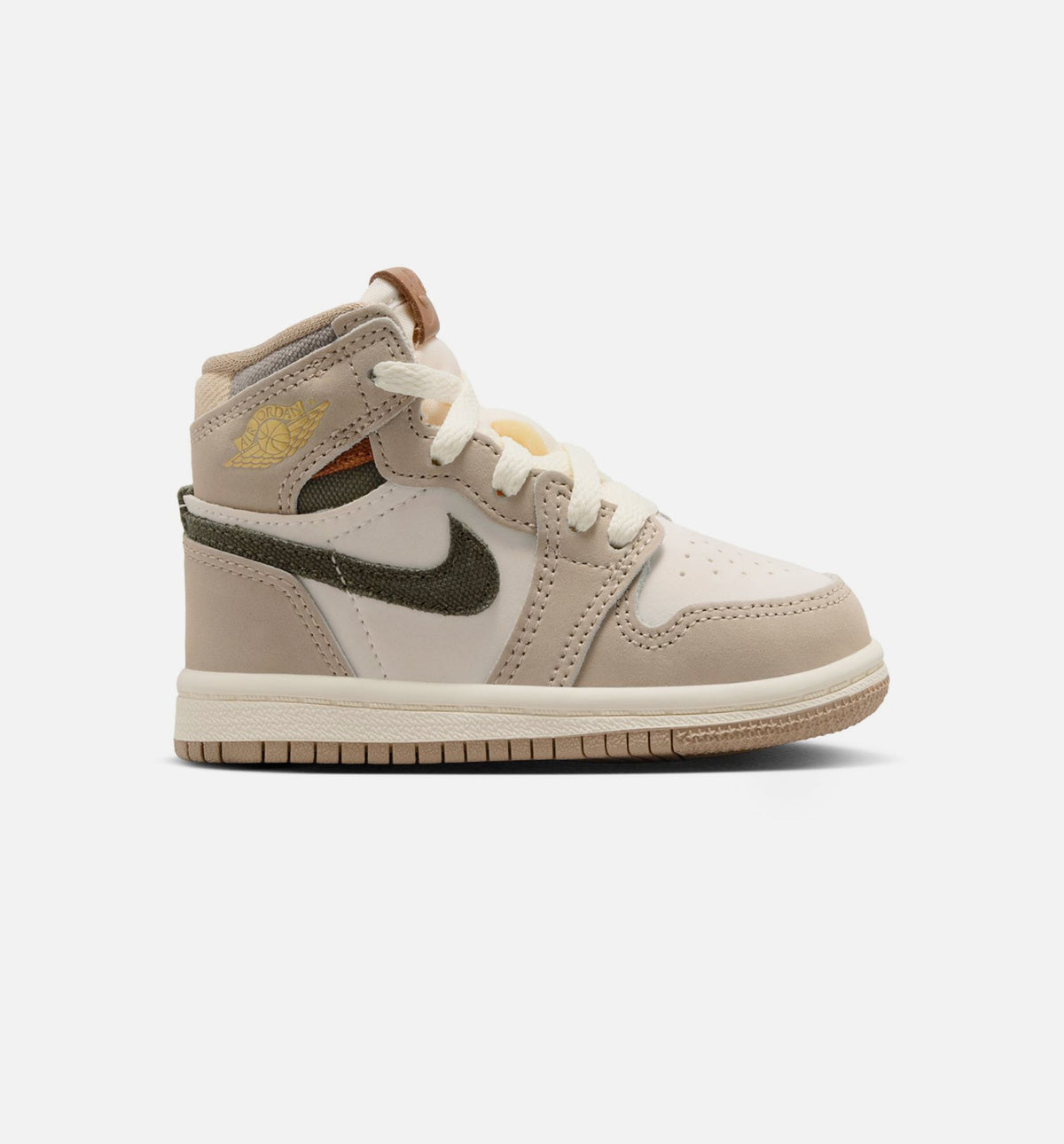 Air Jordan 1 Retro High OG Khaki Infant Toddler Lifestyle Shoe - KhakiSailCoconut MilkCargo Khaki Free Shipping