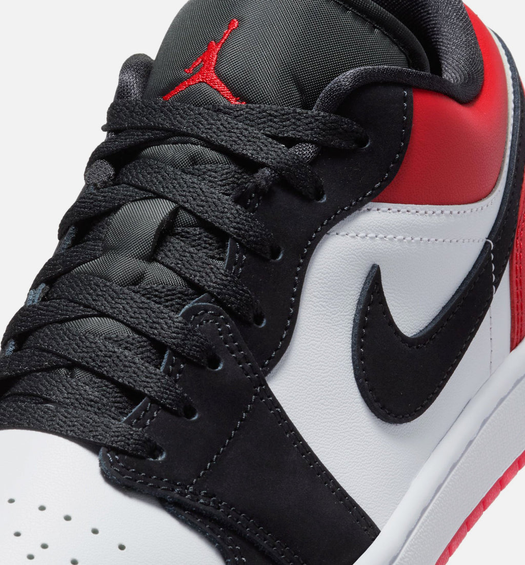 Air Jordan 1 Low SE Mens Lifestyle Shoe - WhiteVarsity RedBlack
