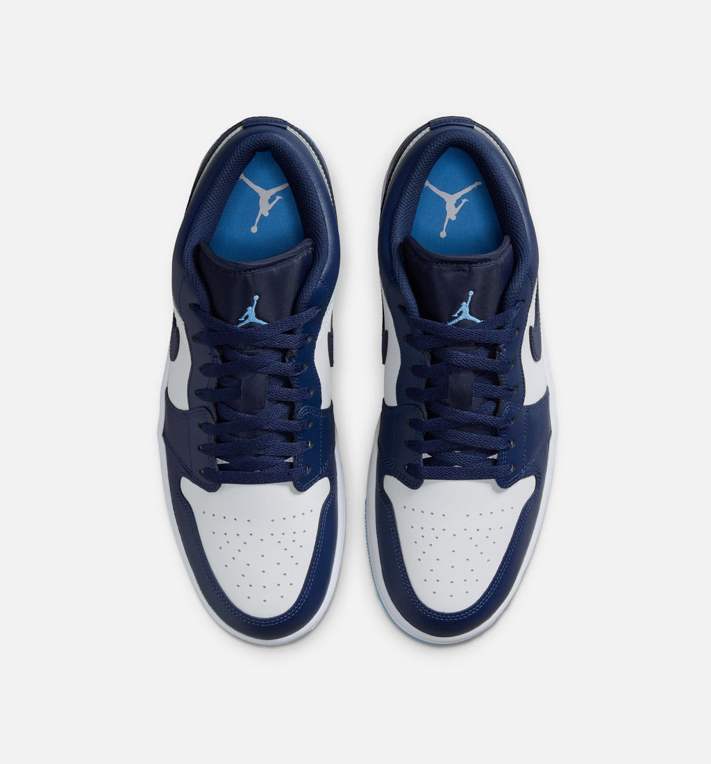 Air Jordan 1 Low Mens Lifestyle Shoe - Midnight NavyUniversity BlueWhite