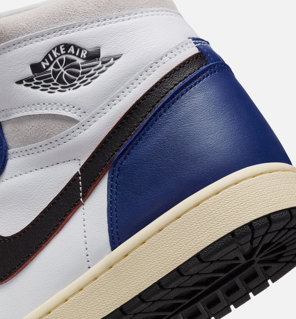 Air Jordan 1 Retro High OG Rare Air Deep Royal Blue Mens Lifestyle Shoe - WhiteBlackNeutral GreyDeep Royal Blue