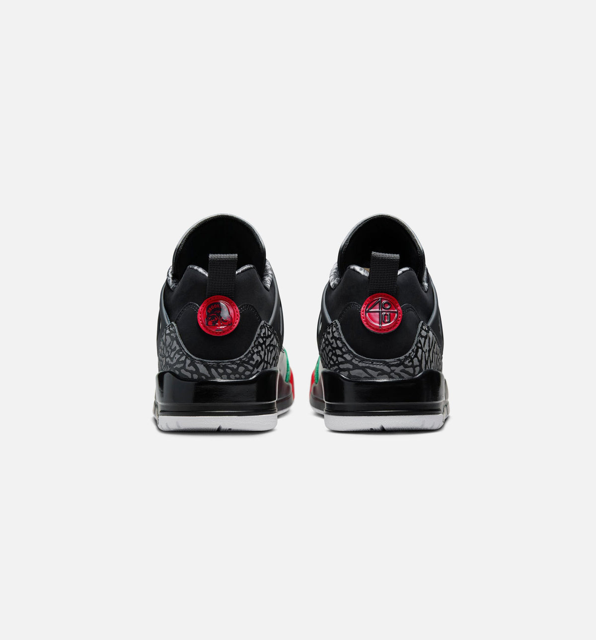 Spizike Low Mens Lifestyle Shoe - BlackClassic GreenWhiteVarsity Red