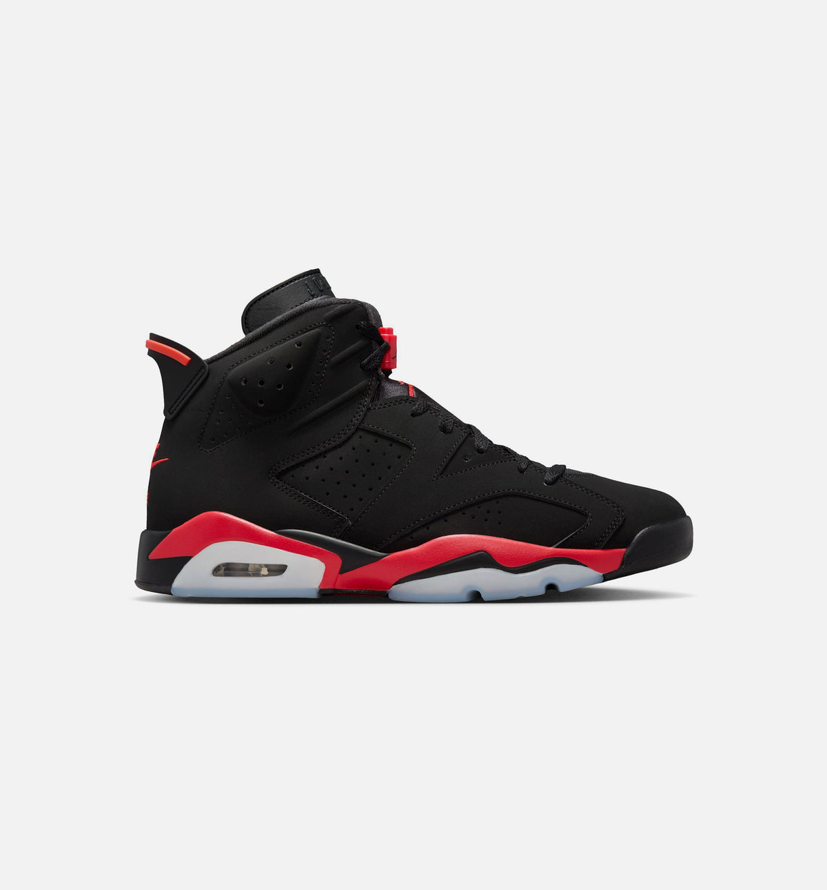 Air Jordan 6 Retro Infrared Salesman Mens Lifestyle Shoe - BlackLight Crimson