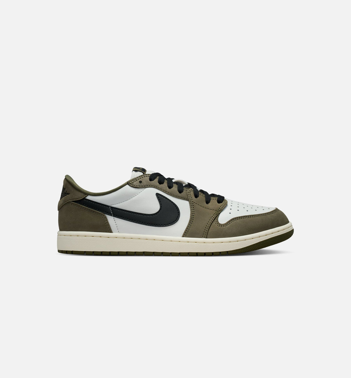 Air Jordan 1 Low OG Medium Olive And Summit White Mens Lifestyle Shoe - Medium OliveBlackSummit WhiteSail