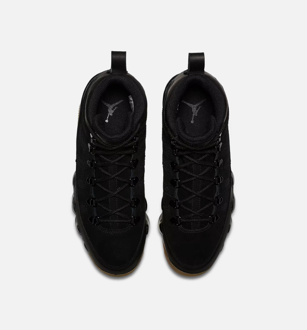 Air Jordan 9 Retro Mens Lifestyle Boot - BlackBlack GumLight Brown