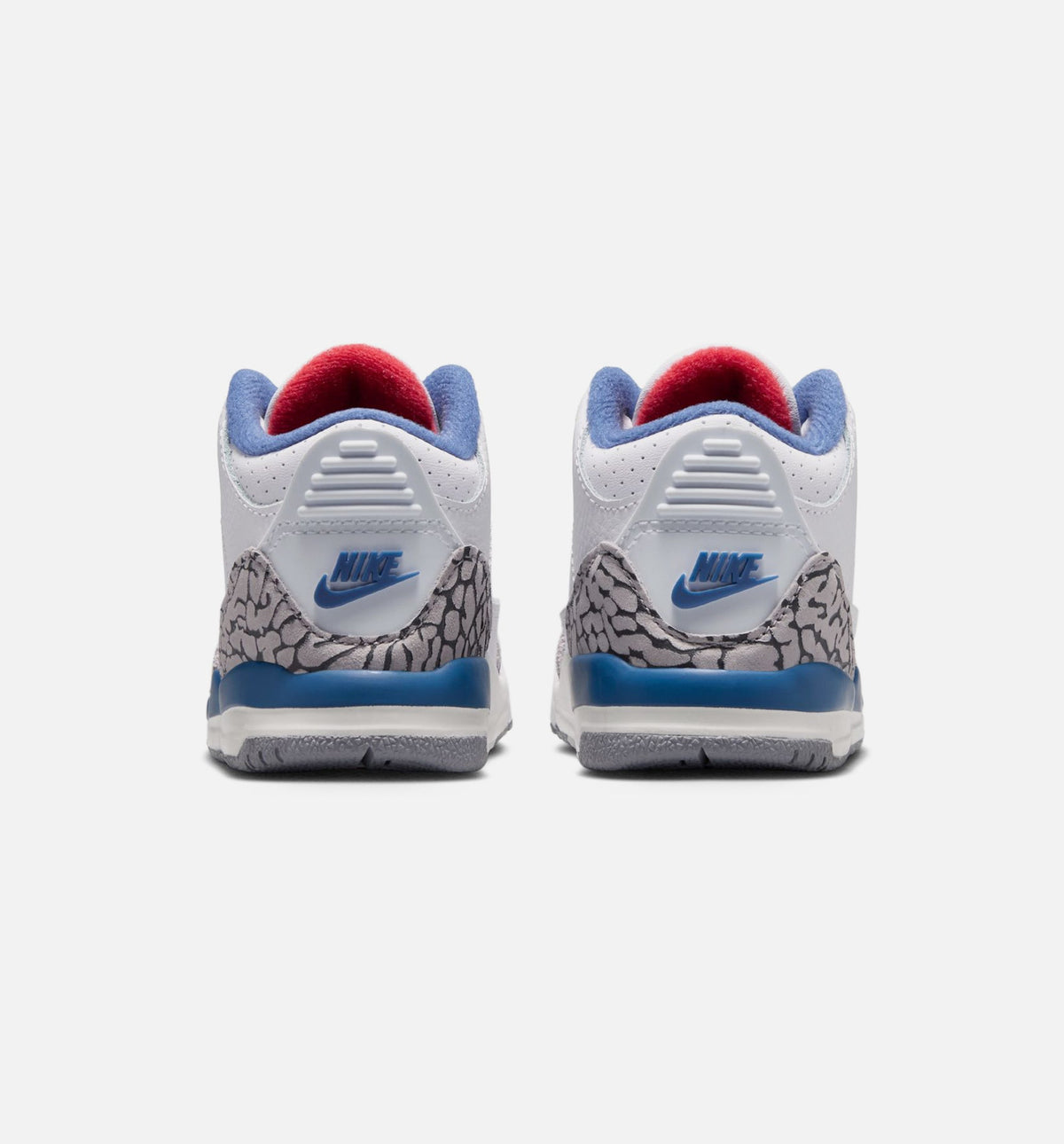 Air Jordan 3 Retro OG True Blue Infant Toddler Lifestyle Shoe - WhiteFire RedTrue Blue Free Shipping