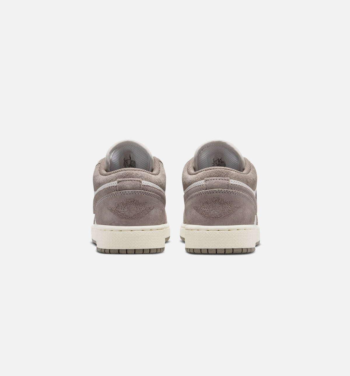 Air Jordan 1 Low Grade School Lifestyle Shoe - Olive GreyEnigma StoneSummit White