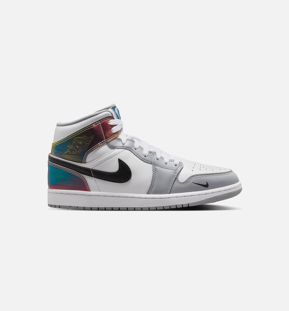 Air Jordan 1 Mid SE Mens Lifestyle Shoe - BlackWhiteWolf Grey