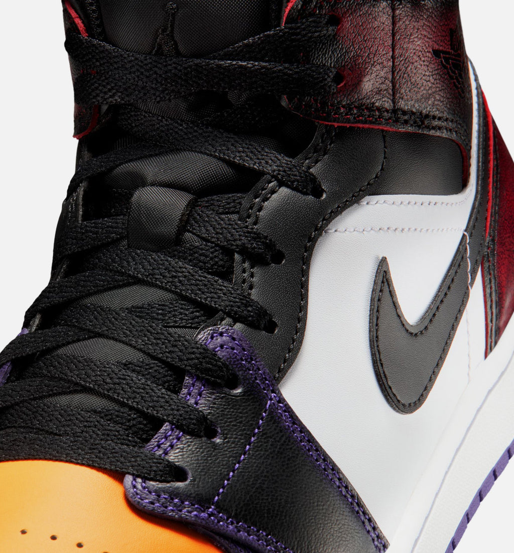 Air Jordan 1 Mid SE Mens Lifestyle Shoe - True RedWhiteCourt PurpleBlack