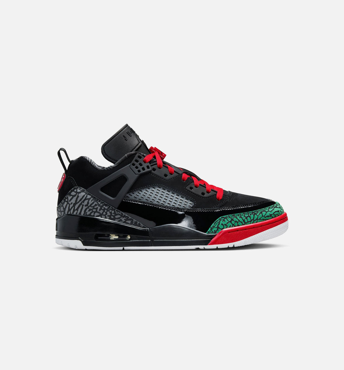 Spizike Low Mens Lifestyle Shoe - BlackClassic GreenWhiteVarsity Red