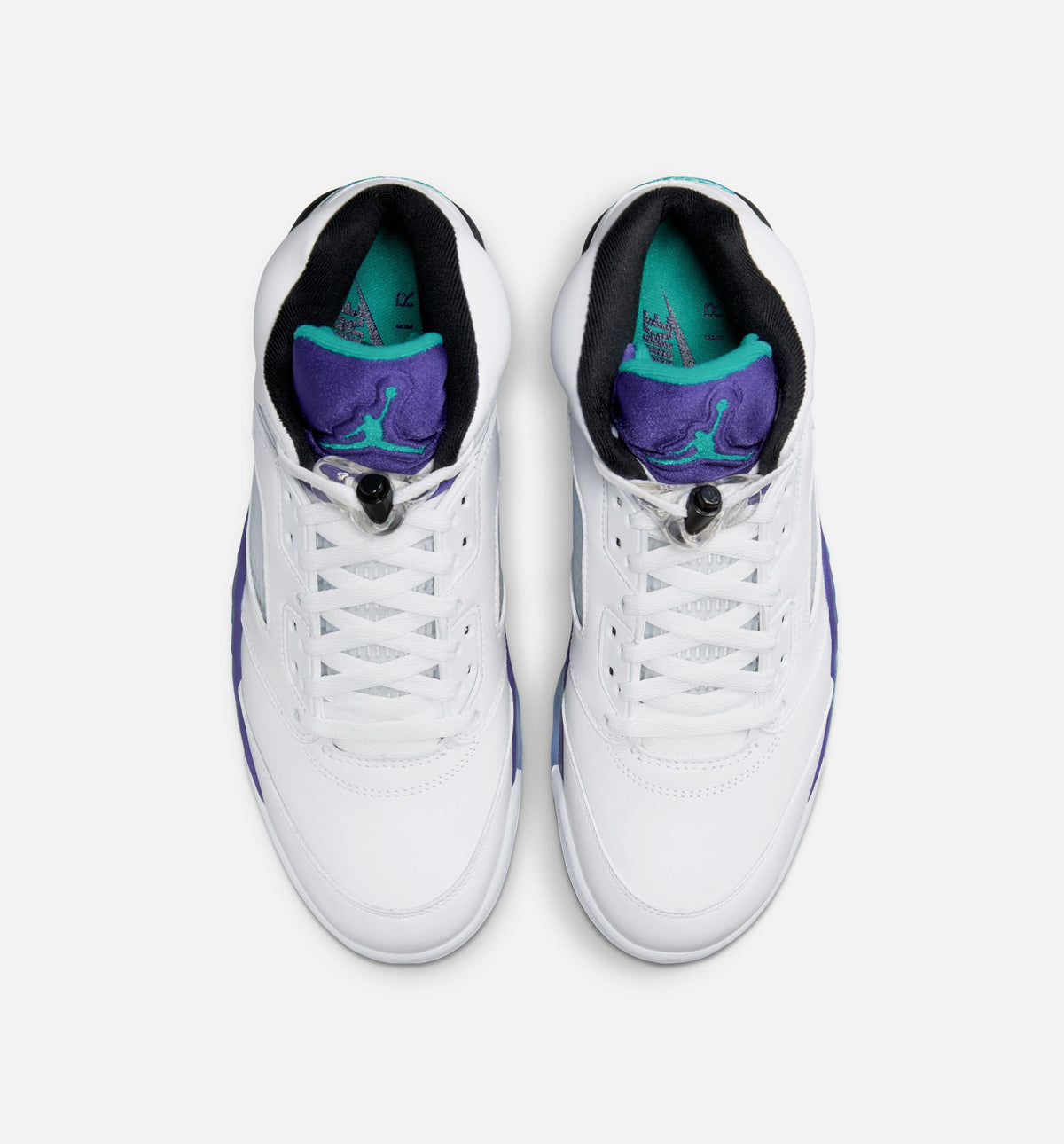 Air Jordan 5 Retro Grape Mens Lifestyle Shoe - WhiteNew EmeraldGrape IceBlack