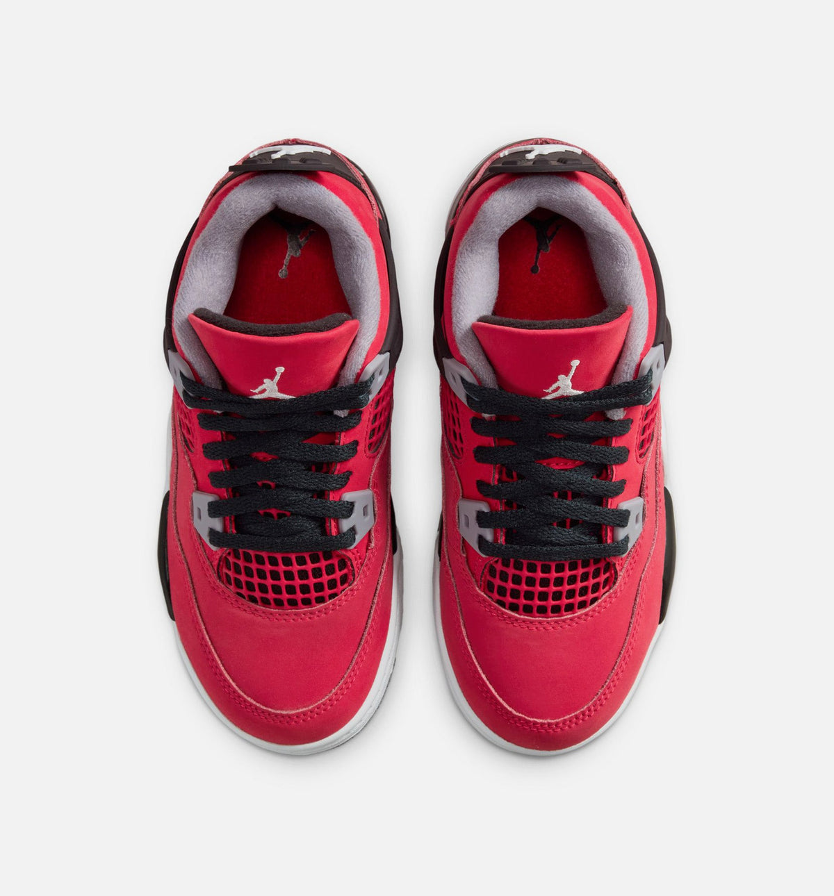 Air Jordan 4 Retro Toro Bravo Preschool Lifestyle Shoe - Fire RedWhiteBlackCement Grey Free Shipping