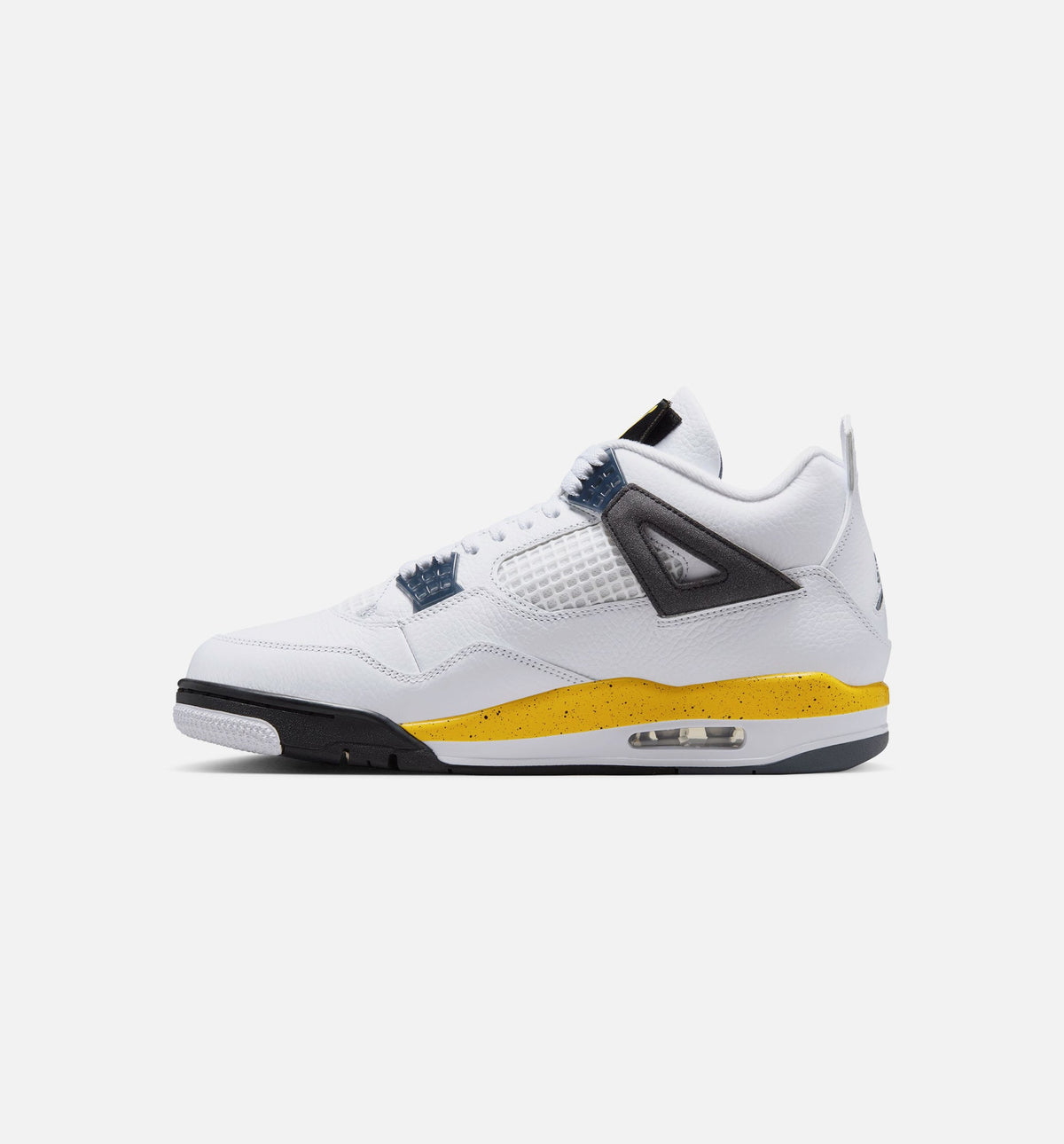 Air Jordan 4 Retro Rare Air Tour Yellow Preschool Lifestyle Shoe - WhiteDark Blue GreyBlackTour Yellow Free Shipping