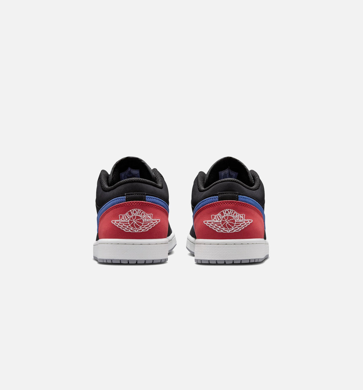 Air Jordan 1 Low Mens Lifestyle Shoe - BlackSummit WhiteTrue BlueVarsity Red)
