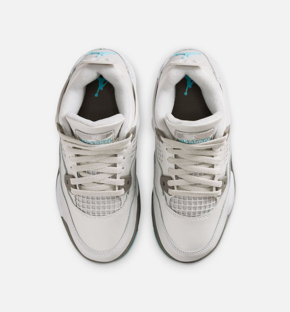 Air Jordan 4 Retro Blue Chill Preschool Lifestyle Shoe - Photon DustBlue ChillFlat PewterWhiteBlue Tint