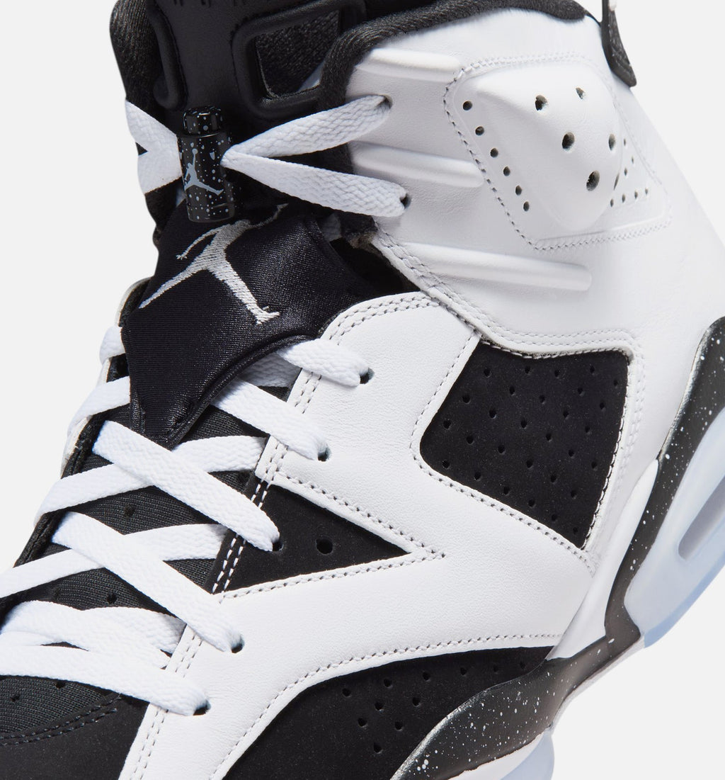 Air Jordan 6 Retro Black And White Mens Lifestyle Shoe - BlackWhite Free Shipping