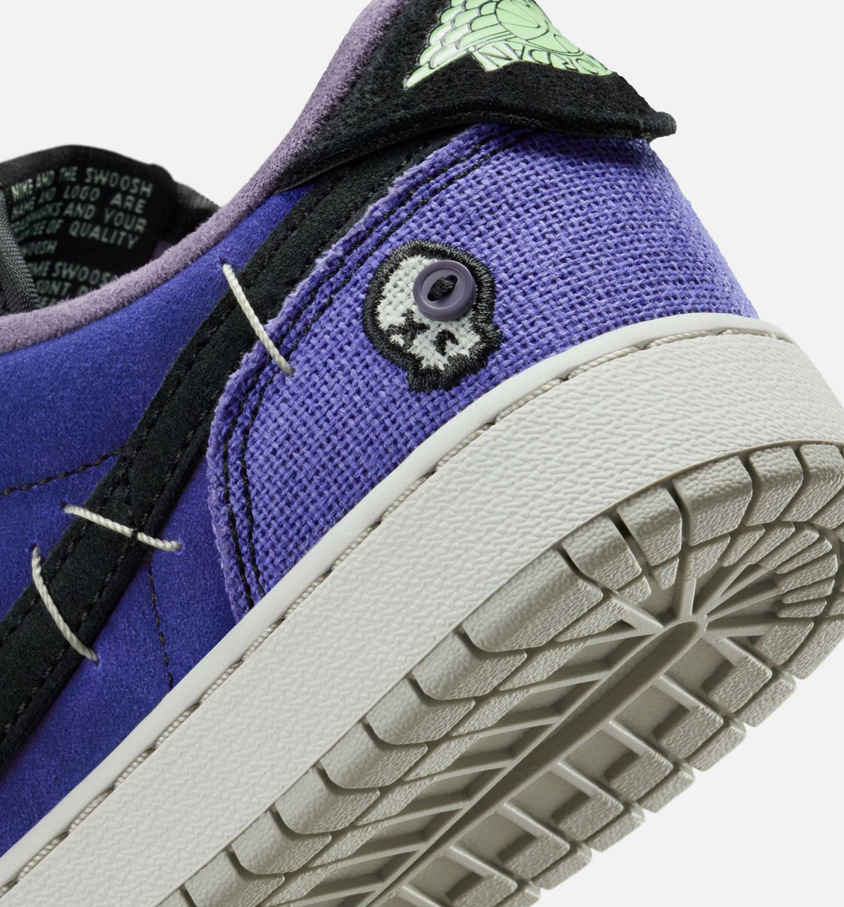 Air Jordan 1 Low OG Regency Purple and Dark Raisin Grade School Lifestyle Shoe - Regency PurpleVapor GreenBlackDark RaisinDaybreakLight Silver
