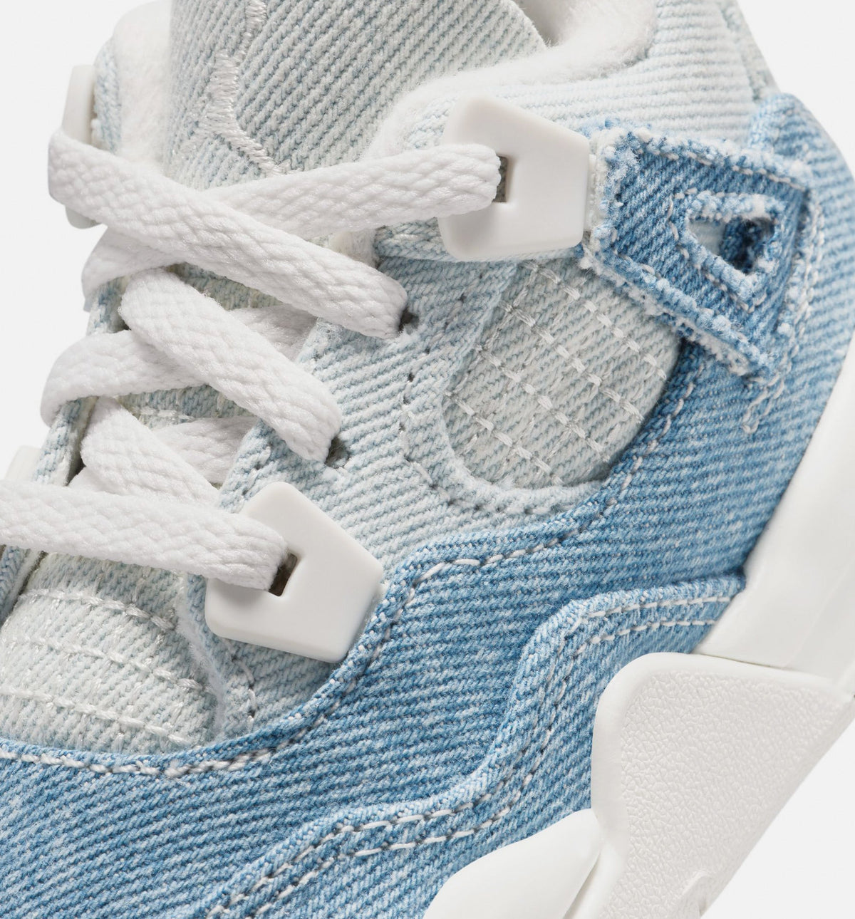 Air Jordan 4 Retro Worn Blue Infant Toddler Lifestyle Shoe - SailWorn BlueMetallic Gold