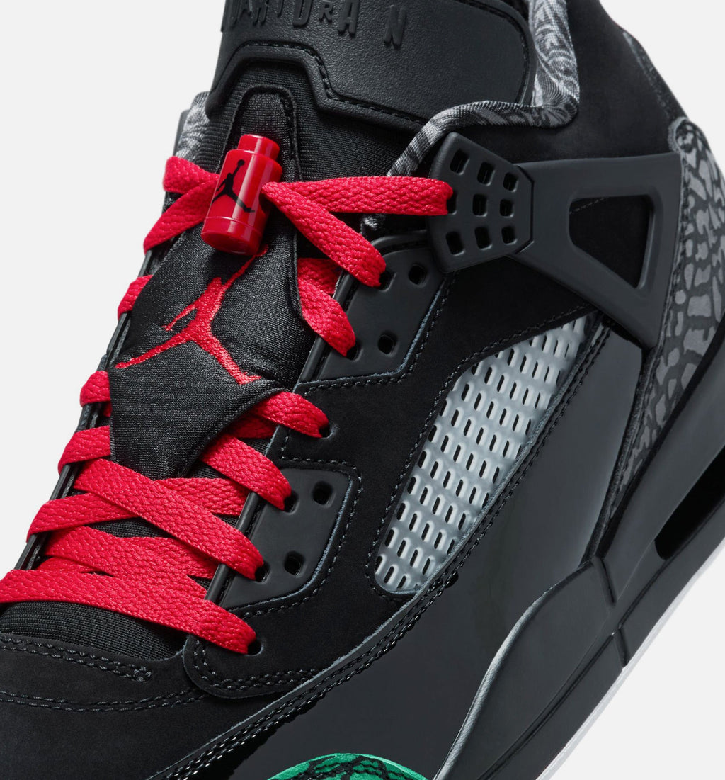 Spizike Low Mens Lifestyle Shoe - BlackClassic GreenWhiteVarsity Red