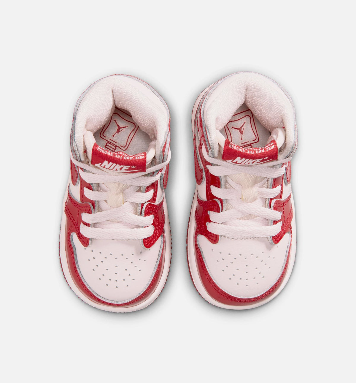 Air Jordan 1 Retro High OG Nails And Grails Infant Toddler Lifestyle Shoe - University RedMetallic Silver Free Shipping